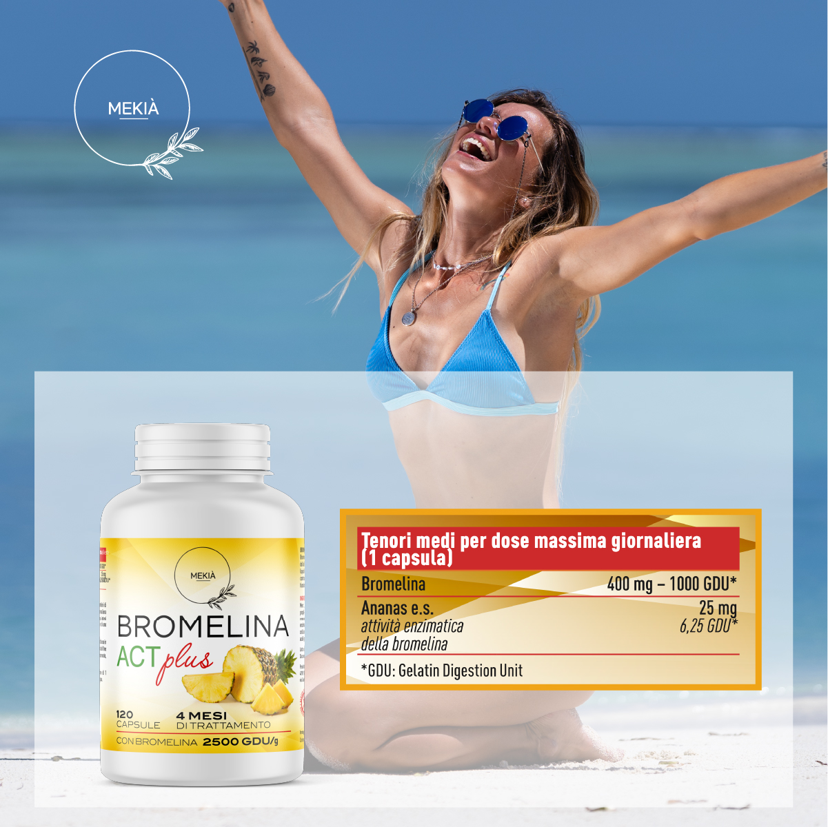 Bromelina Act Plus - Mekià - immagine 3