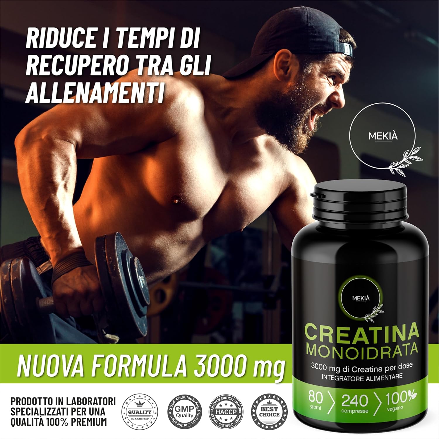 Creatina Monoidrata - Mekià - immagine 4
