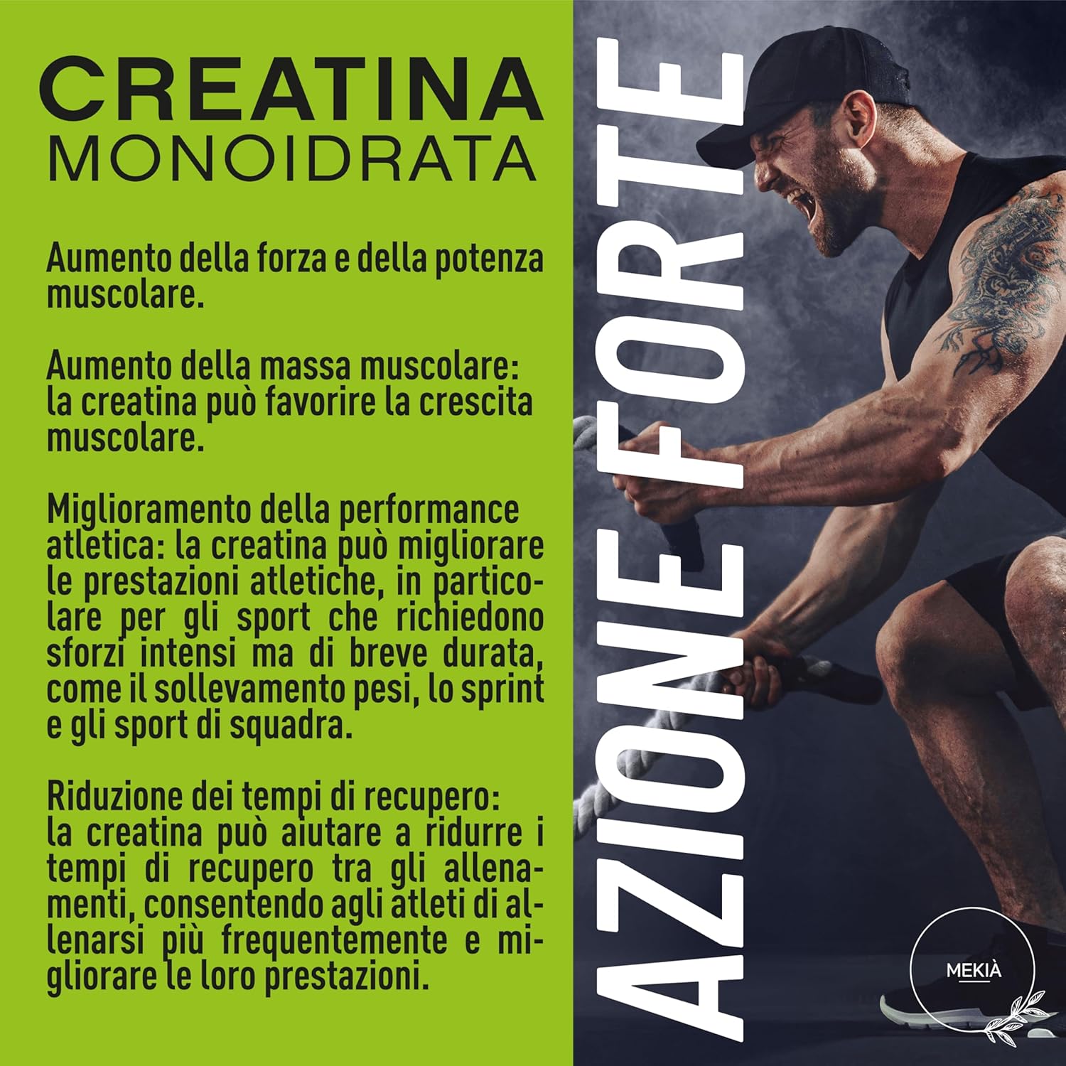 Creatina Monoidrata - Mekià - immagine 6